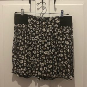 AEO Floral Skater Skirt